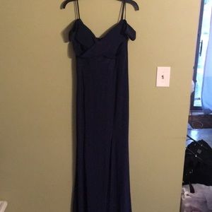 Off the shoulder gown